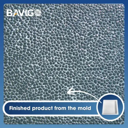Pebble-textured concrete paver mold 03