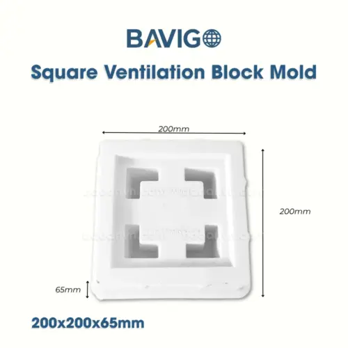 Square ventilation block mold 005072 02